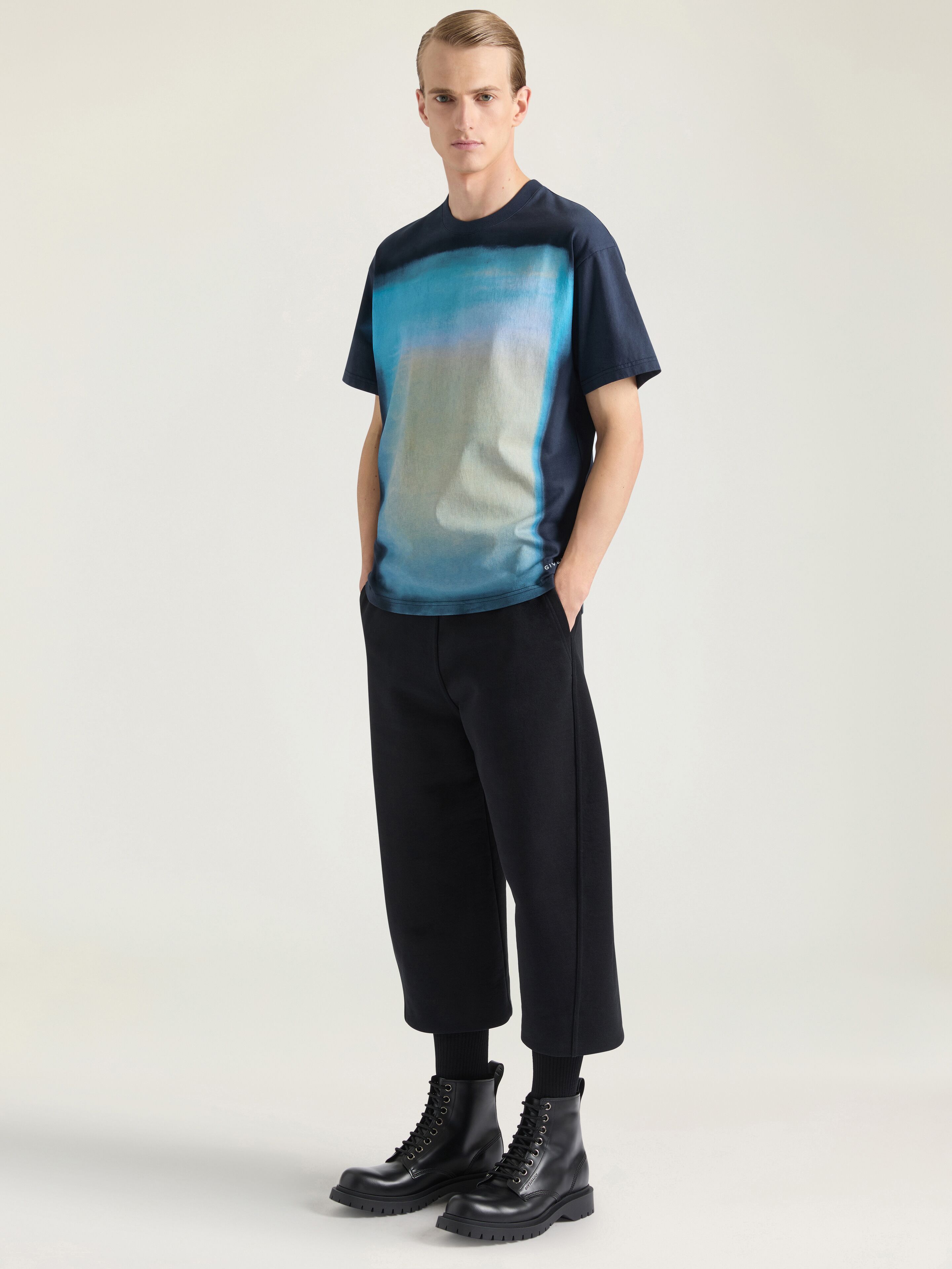 T-shrit in cotton with Afternoon Light print